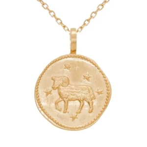 By Jollia Collier signe astro Bélier (plaqué or) Outlet