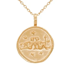 By Jollia Collier signe astro Gémeaux (plaqué or) New