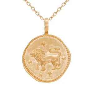 By Jollia Collier signe astro Lion (plaqué or) Online