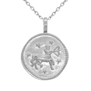 By Jollia Collier signe astro Sagittaire à graver (argent) Outlet