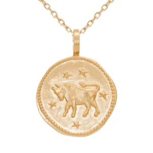 By Jollia Collier signe astro Taureau (plaqué or) Online