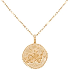 By Jollia Collier signe astro Verseau (plaqué or) Hot