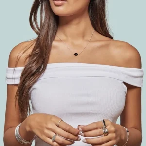 By Jollia Collier trèfle blanc (plaqué or) Sale