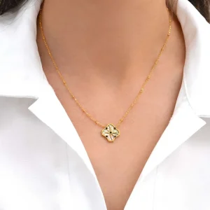 Siloé Collier Trèfle Nouveau Charme Outlet