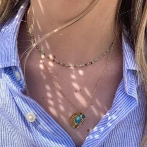 Siloé Collier Tropical blue Outlet