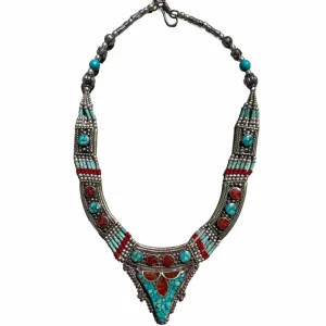 By Jollia Collier Turquoise Tibétain Hot