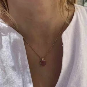 Siloé Collier Vintage (rhodonite rose) Best