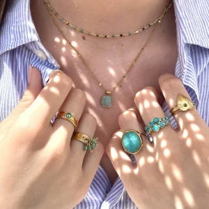 Siloé Collier Vintage turquoise Discount