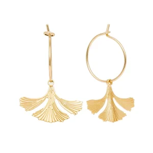 Viadoli Créoles feuilles Ginkgo (doré) Outlet