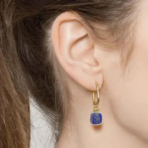 Siloé Créoles Vintage (lapis lazuli) Outlet