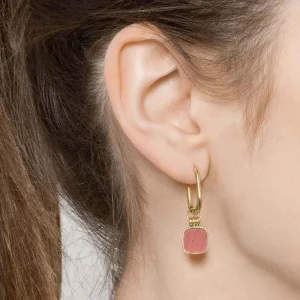 Siloé Créoles Vintage (rhodonite rose) Discount