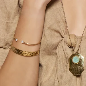 Viadoli Jonc ouvert pierres (nacre) New