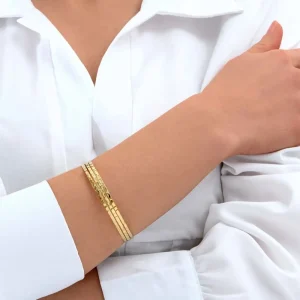 Siloé Jonc triple martelés Fashion