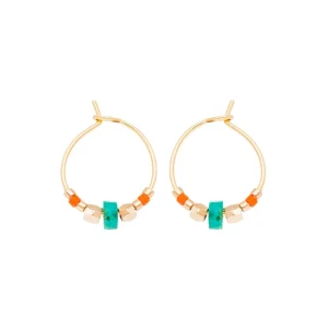 Viadoli Petites créoles pierres (amazonite) Online