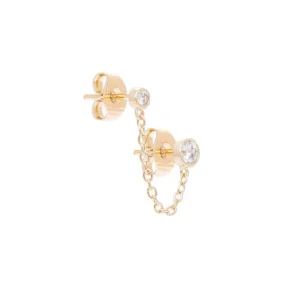 By Jollia Puce chaîne et double cristaux (plaqué or) Online