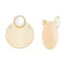 Viadoli Puces d'oreilles coquillage (nacre) Hot